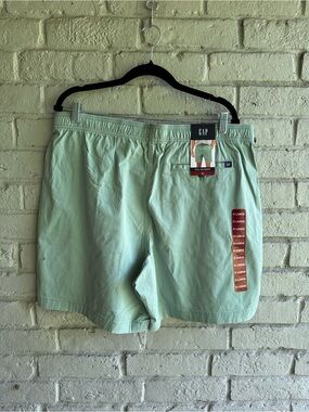 GAP Light Green Men's Elastic Waist Shorts NWT Sz XL MSRP 34.95